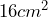 16cm^2