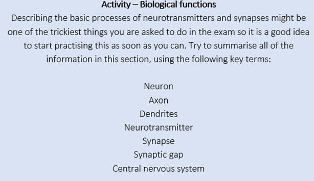Activity – Biological functions Activity – Biological functions