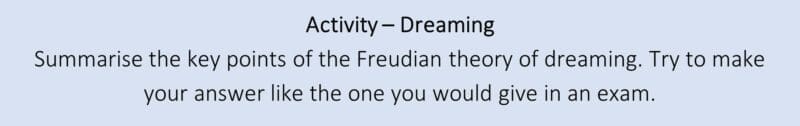 Activity – Dreaming Activity – Dreaming