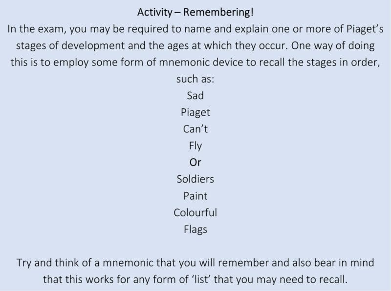 Activity – Remembering! Activity – Remembering!