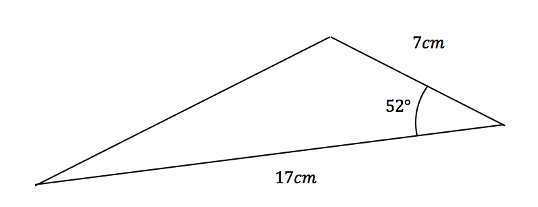 Finding the area of a triangle using Trigonometry Area of a triangle example
