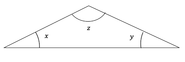 Drawing a triangle from given angles step 3
