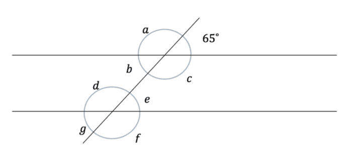 All about Geometry Parallel line angles example