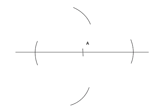 Using a compass to draw lines