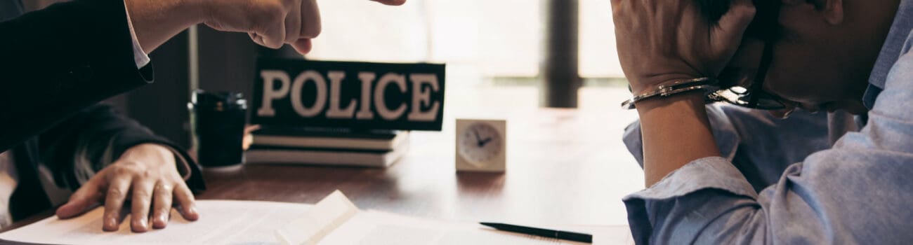Detective investigating crime Detective investigating crime