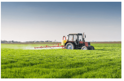 Tractor in field Tractor in field