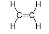 ethene monomer molecule ethene monomer molecule