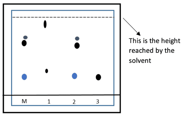 pattern produced by the letter ink