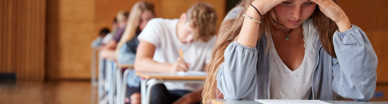 GCSE students sitting exams GCSE students sitting exams