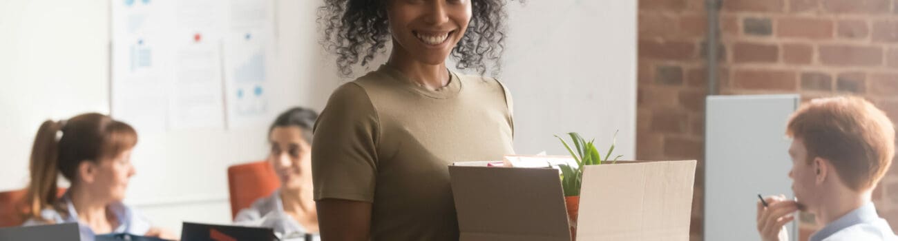 Office worker changing careers Office worker changing careers