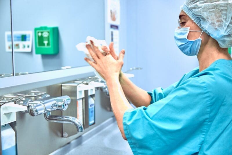 Infection control measures used in care